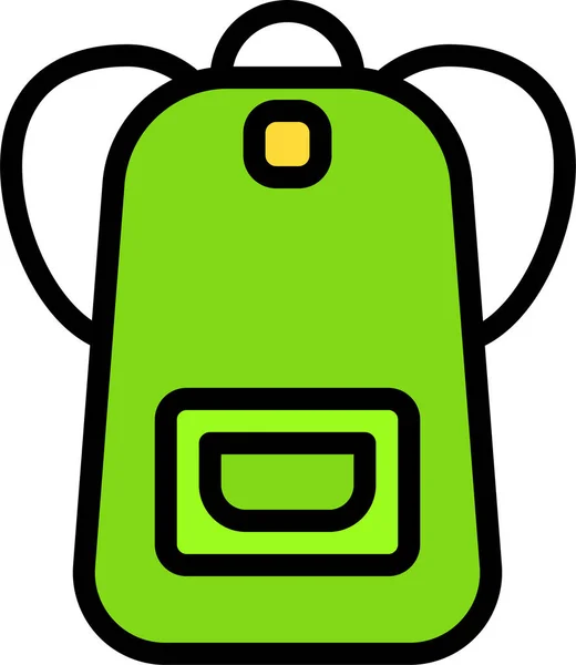 Rucksack Web Icon Einfache Illustration — Stockvektor