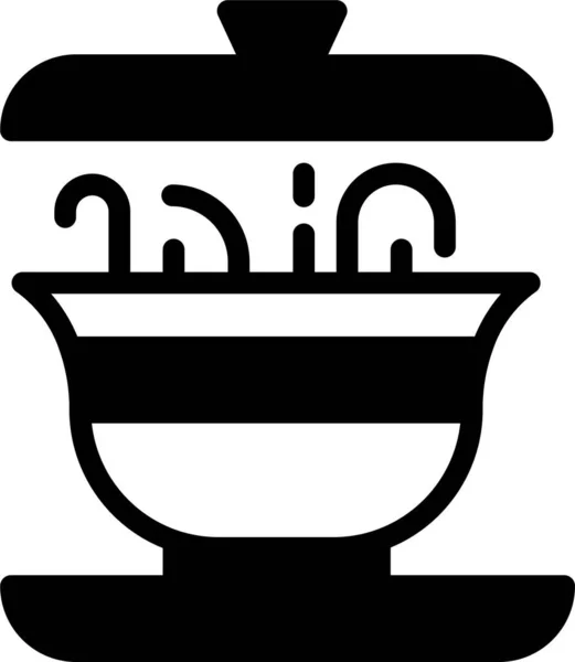 Cocina Icono Web Ilustración Simple — Vector de stock