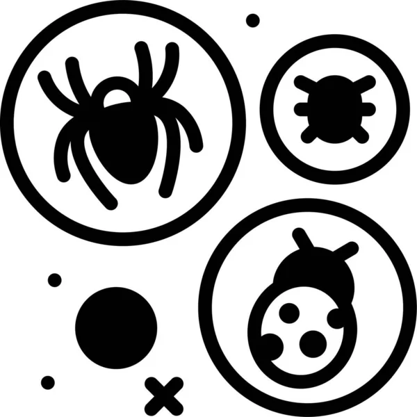 Ícone Halloween Ilustração Simples Ícones Vetor Aranha Para Web — Vetor de Stock