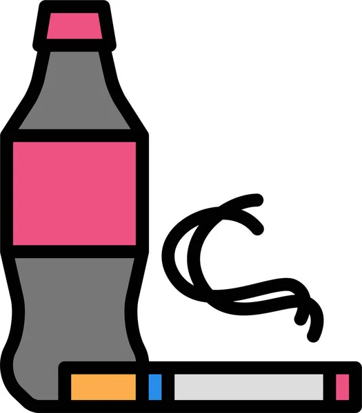 Icona Web Coke Semplice Illustrazione Vettoriale — Vettoriale Stock