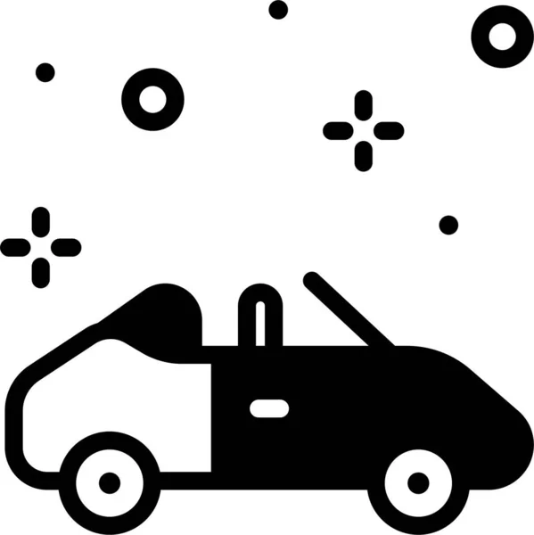 Auto Webová Ikona Jednoduchá Ilustrace — Stockový vektor