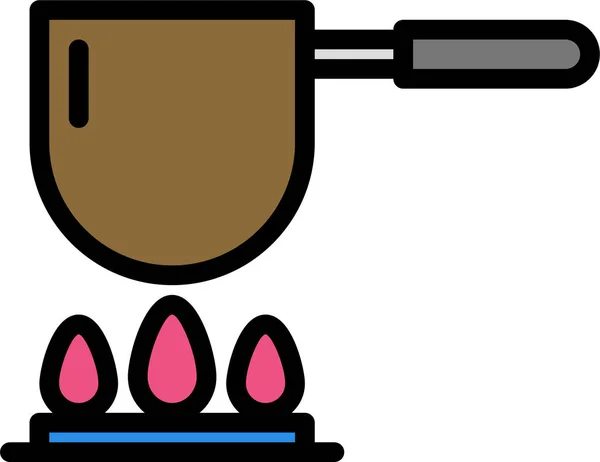 Kaffee Web Symbol Einfache Vektor Illustration — Stockvektor