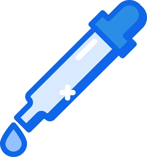 Pipette Web Symbol Einfache Illustration — Stockvektor