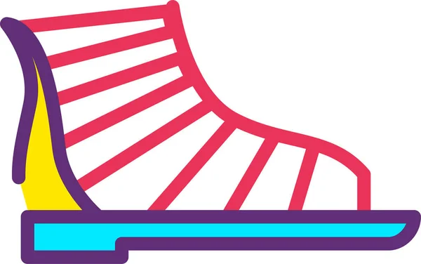 Skateboard Webb Ikon Enkel Illustration — Stock vektor