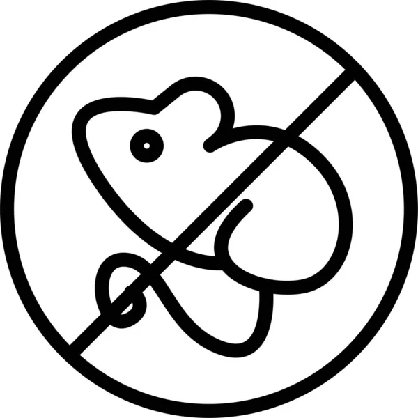 Semplice Illustrazione Vettoriale Simpatico Mouse — Vettoriale Stock