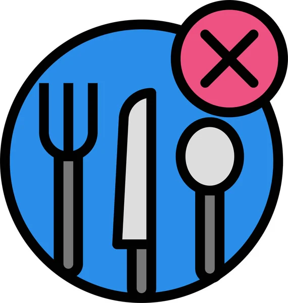 Essen Und Trinken Symbol Vektorillustration — Stockvektor