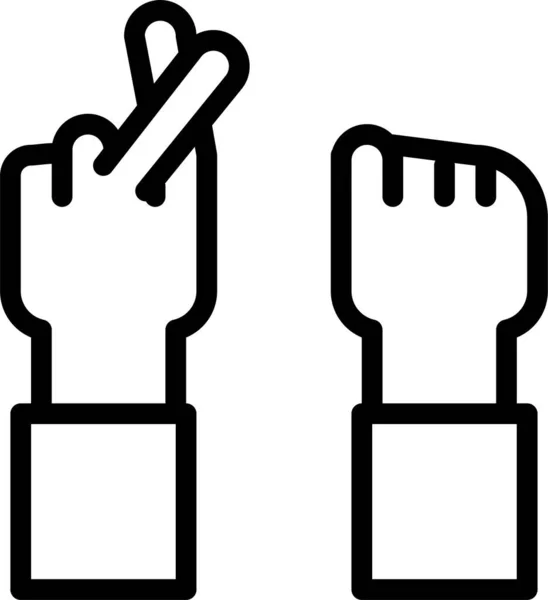 Hand Web Symbol Einfache Illustration — Stockvektor