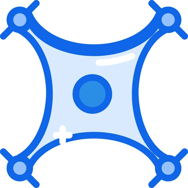 Drone Webová Ikona Jednoduchá Ilustrace — Stockový vektor