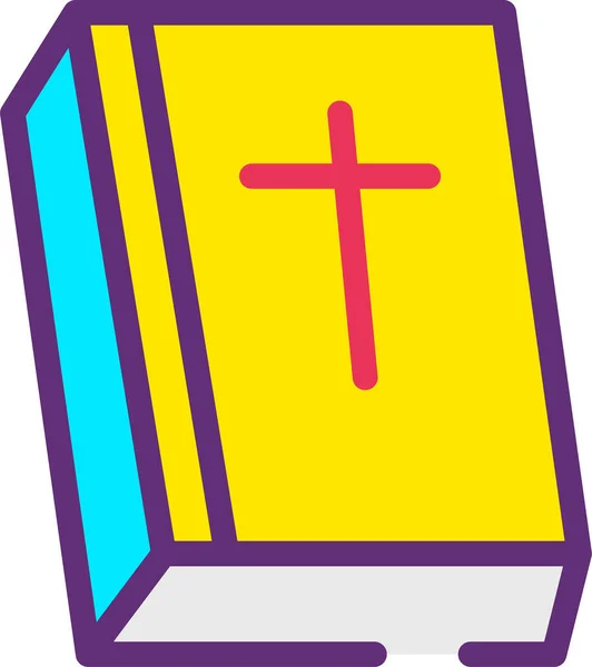Christliches Kreuz Webikone — Stockvektor