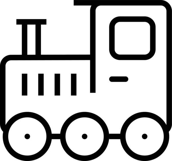 Comboio Ícone Web Ilustração Simples — Vetor de Stock