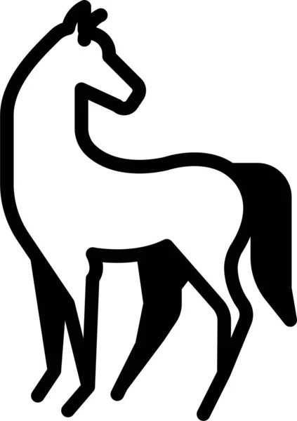 Giraffe Web Symbol Einfache Illustration — Stockvektor