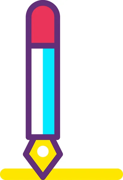 Icône Web Crayon Illustration Vectorielle Simple Isolé Sur Fond Blanc — Image vectorielle