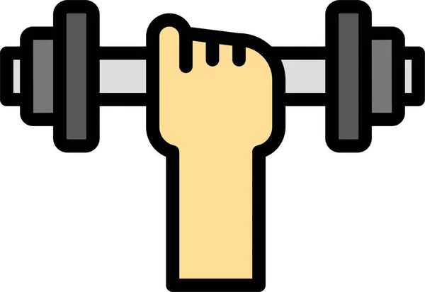 Dumbbell Icono Web Ilustración Vectorial Simple — Vector de stock