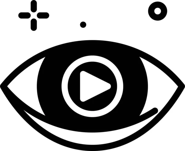 Auge Auge Web Symbol Einfache Illustration — Stockvektor