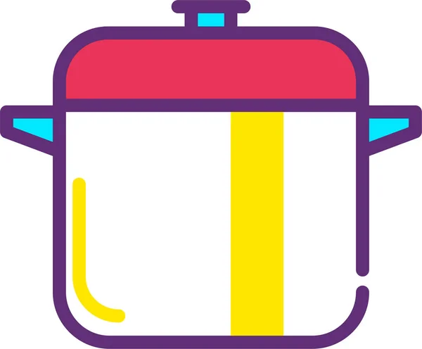 Cocina Icono Web Ilustración Simple — Archivo Imágenes Vectoriales