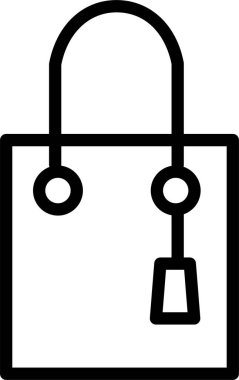 alışveriş simgesi vektör illüstrasyonu