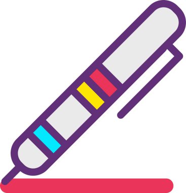 Kalem ağ simgesi, beyaz arkaplanda izole edilmiş basit vektör illüstrasyonu