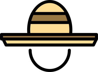 Şapka. Web simgesi basit illüstrasyon