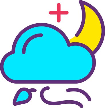 Bulut. Web simgesi basit illüstrasyon