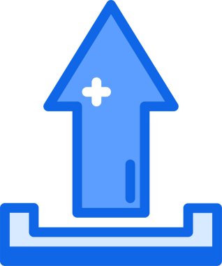 Web simgesi yükle, basit vektör illüstrasyonu 