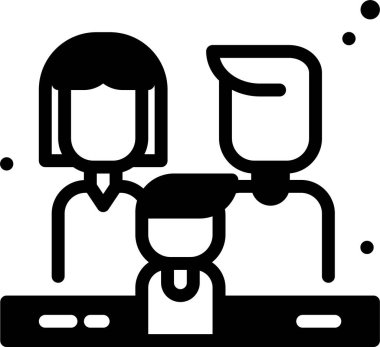 Steteskoplu bir doktor. vektör illüstrasyonu