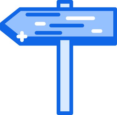 İşaret levhası Web simgesi basit illüstrasyon