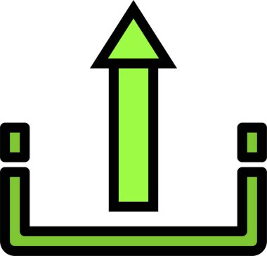 Web simgesi yükle, basit vektör illüstrasyonu 