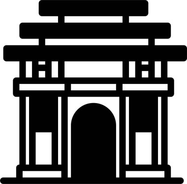 Bina. Web simgesi basit tasarım