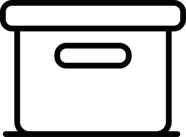 kutu web simgesi, basit vektör illüstrasyonu 