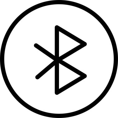 Bluetooth ağ simgesi, basit vektör illüstrasyonu