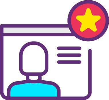 kullanıcı profili simgesi, basit vektör illüstrasyonu 