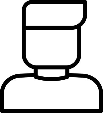 Kadın. Web simgesi basit illüstrasyon