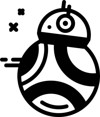 Ahtapot. Web simgesi basit illüstrasyon