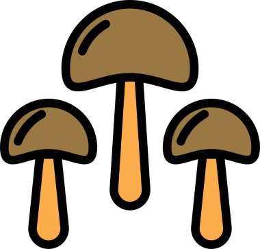 Mantar. Web simgesi basit tasarım 