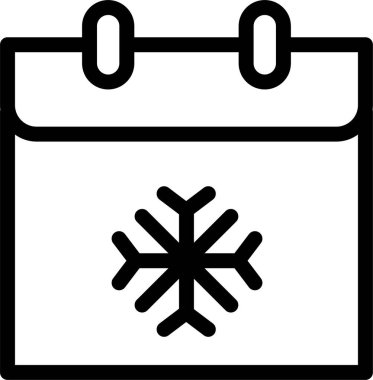 Takvim simgesi, vektör çizimi