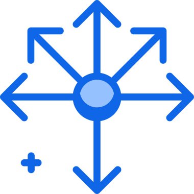 mavi ve beyaz vektör simgesi