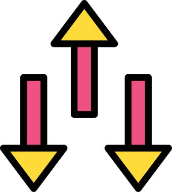 Oklar. Web simgesi basit illüstrasyon