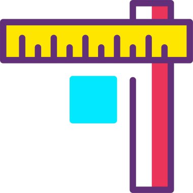 Bina. Web simgesi basit illüstrasyon