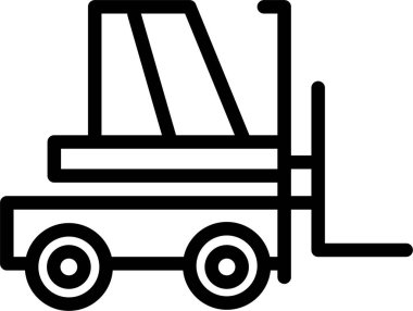 forklift. Web simgesi basit illüstrasyon