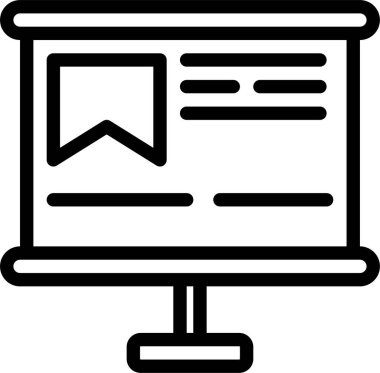 Online eğitim. Basit resimleme