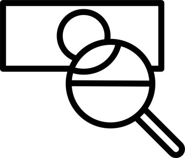 Ara. Web simgesi basit illüstrasyon