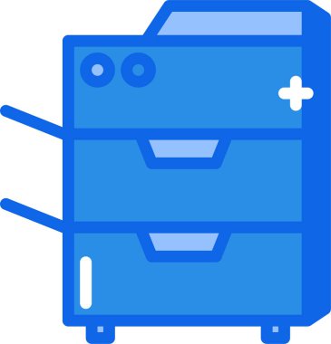 Yazıcı. Web simgesi basit illüstrasyon