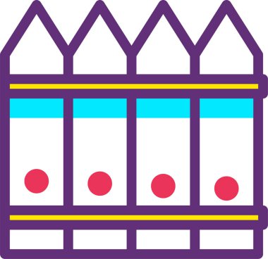 Kütüphane. Web simgesi basit illüstrasyon