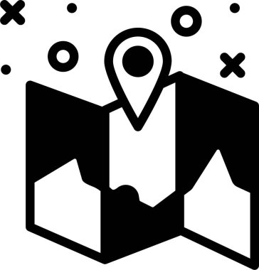 Harita iğnesi. Basit tasarım