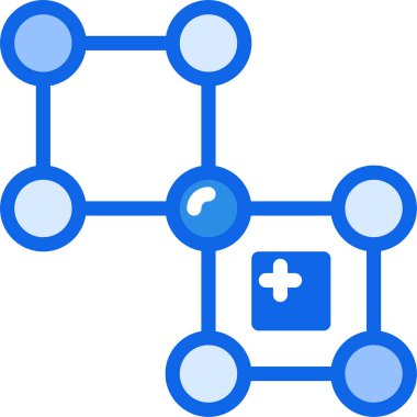 bağlantı ağ simgesi, basit vektör illüstrasyonu