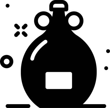 Şişe. Web simgesi basit illüstrasyon