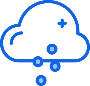 Bulut. Web simgesi basit illüstrasyon