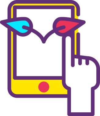 Cep telefonu. Basit resimleme