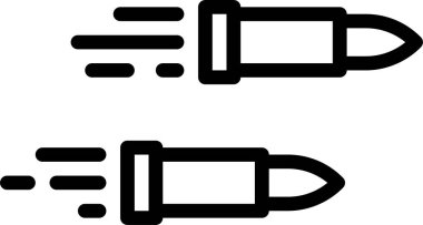 mermiler web simgesi vektör illüstrasyonu