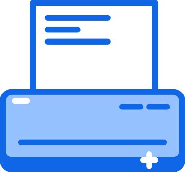 Yazıcı. Web simgesi basit illüstrasyon